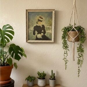 Elegant Vintage Framed Portrait Painting
Huldah Cherry Jeffe